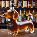 Carafe à whisky en verre Design de chien