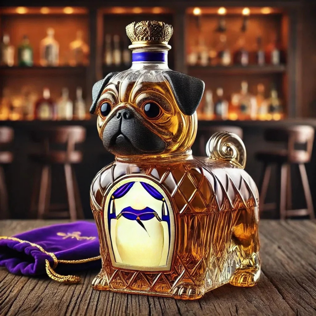 Carafe à whisky en verre Design de chien