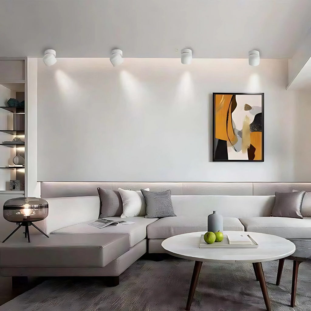 Spot LED orientable pour plafond en aluminium