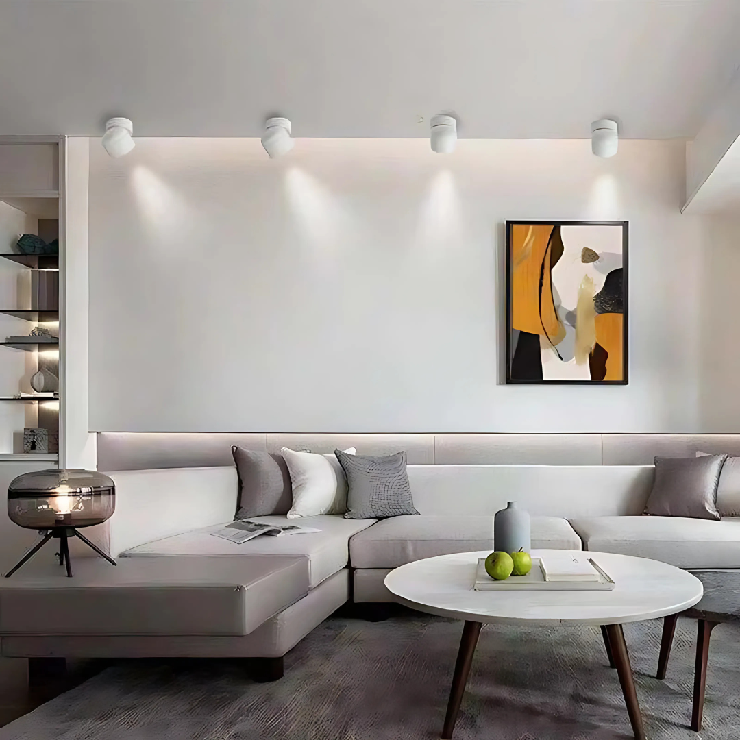 Spot LED orientable pour plafond en aluminium