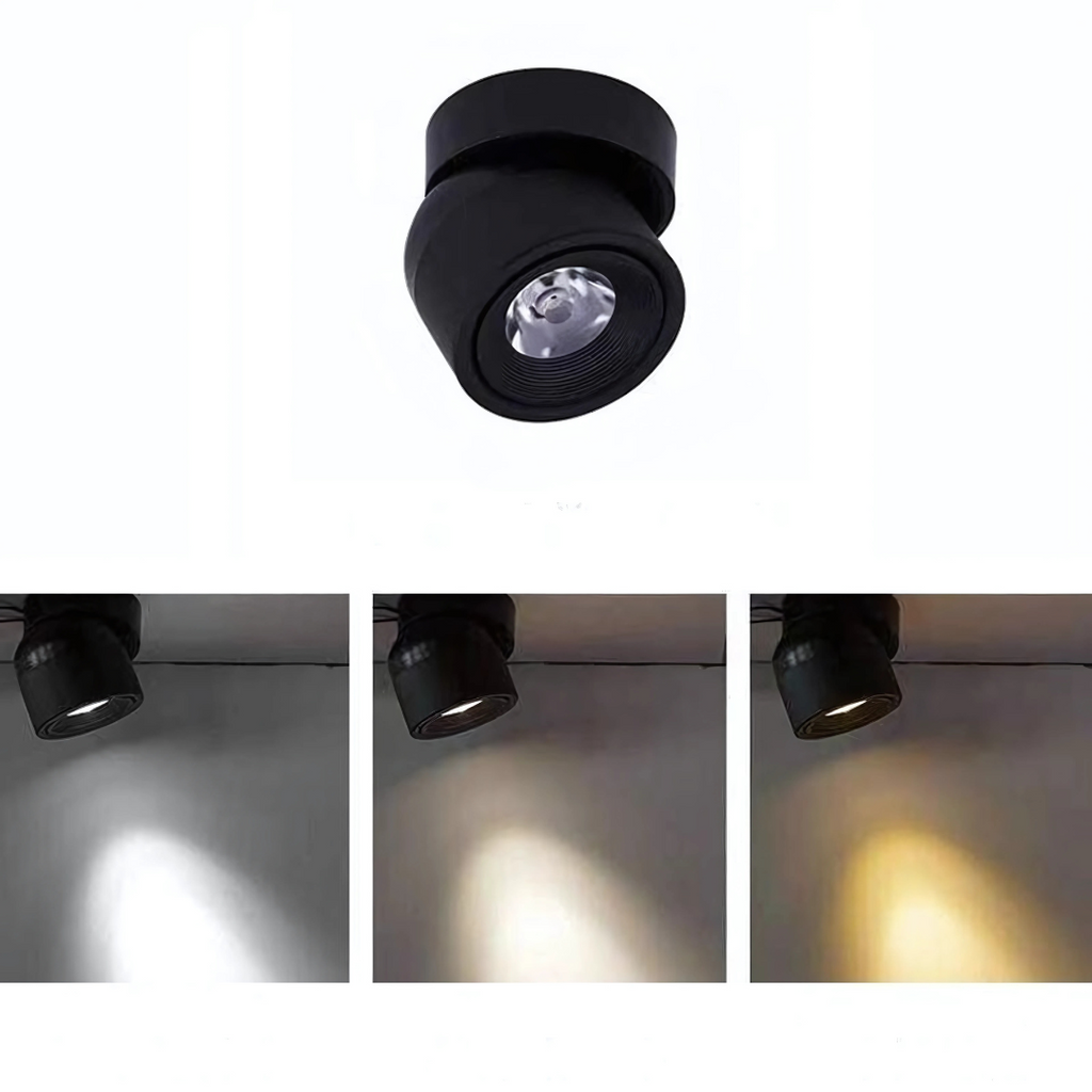 Spot LED orientable pour plafond en aluminium