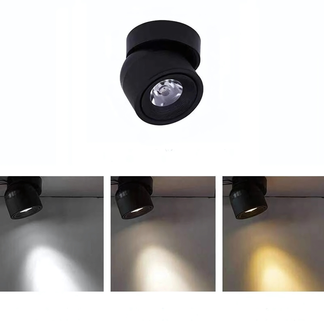 Spot LED orientable pour plafond en aluminium