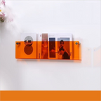 Etagère murale Porte-magazines en acrylique transparent
