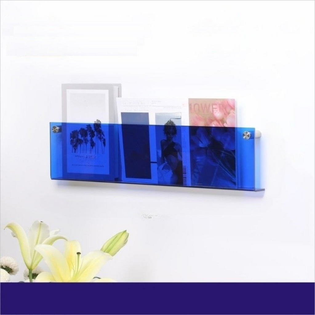 Etagère murale Porte-magazines en acrylique transparent