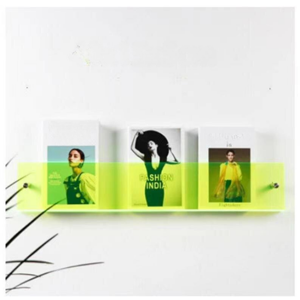 Etagère murale Porte-magazines en acrylique transparent