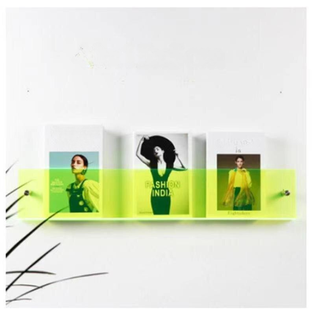 Etagère murale Porte-magazines en acrylique transparent