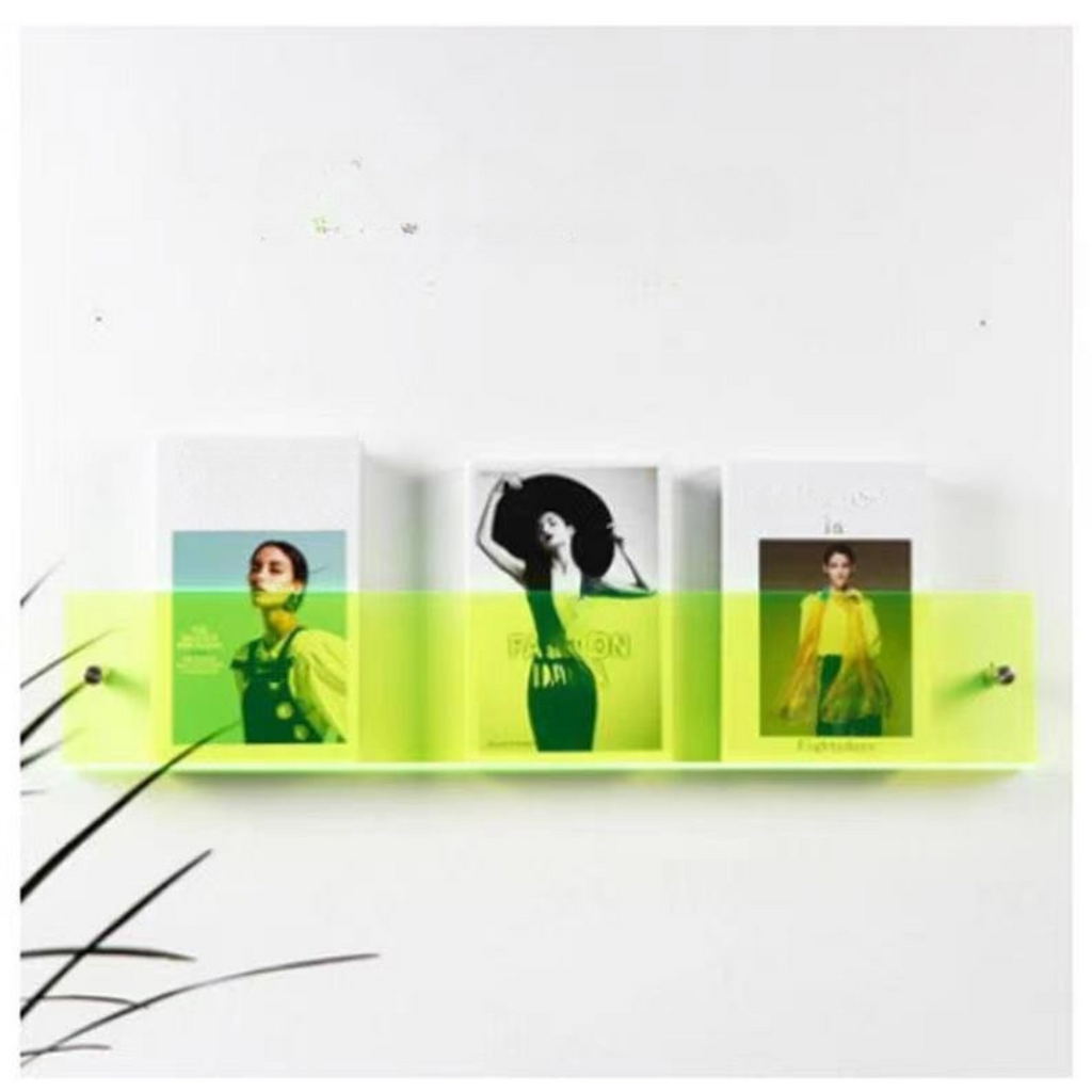 Etagère murale Porte-magazines en acrylique transparent