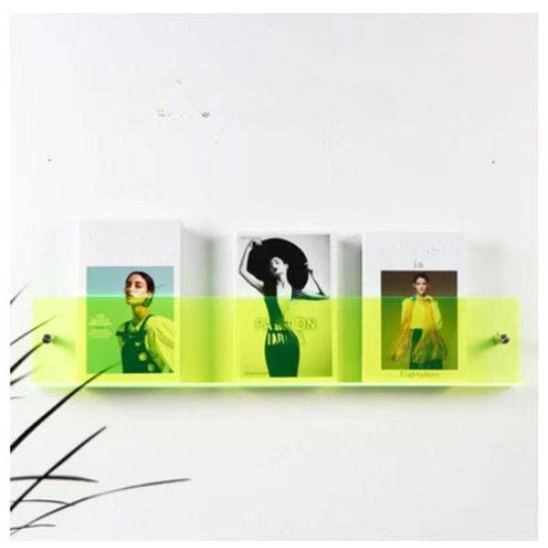 Etagère murale Porte-magazines en acrylique transparent