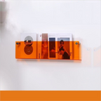 Etagère murale Porte-magazines en acrylique transparent