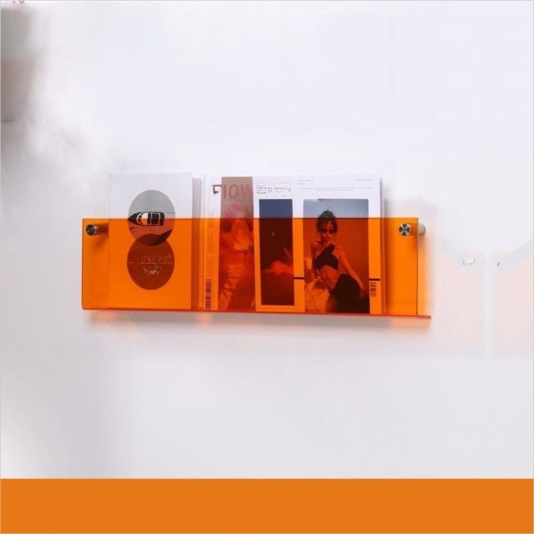 Etagère murale Porte-magazines en acrylique transparent