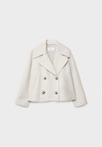 Short double-breasted jacket