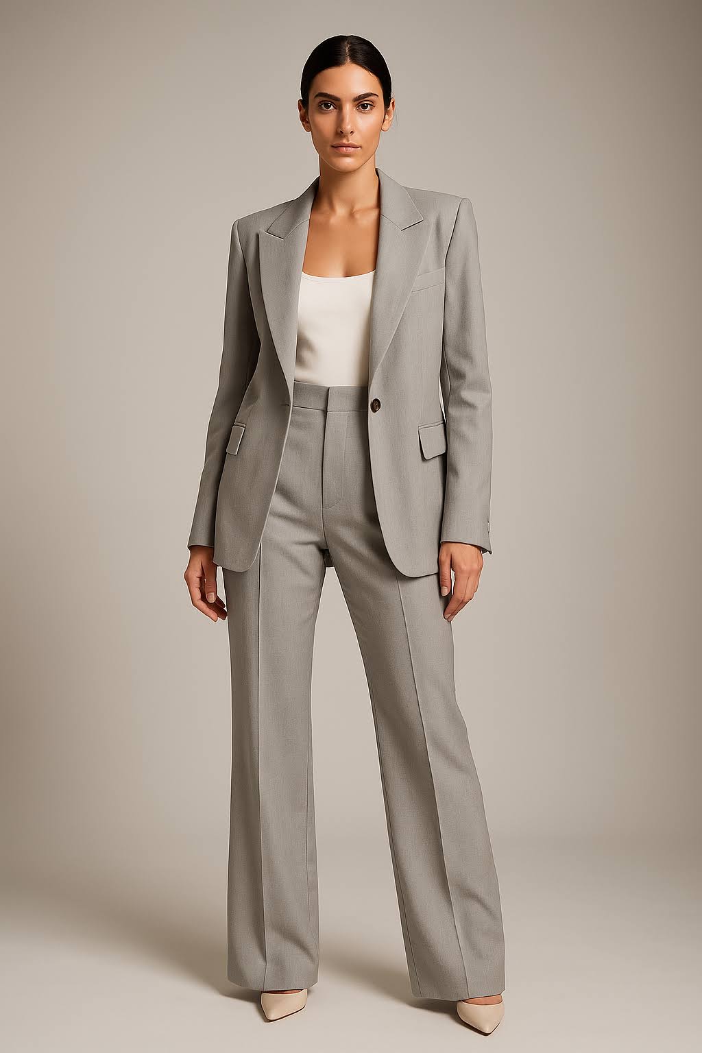 Ensemble pantalon et veste deux pièces pour femme | Tenue professionnelle et formelle pour le bureau