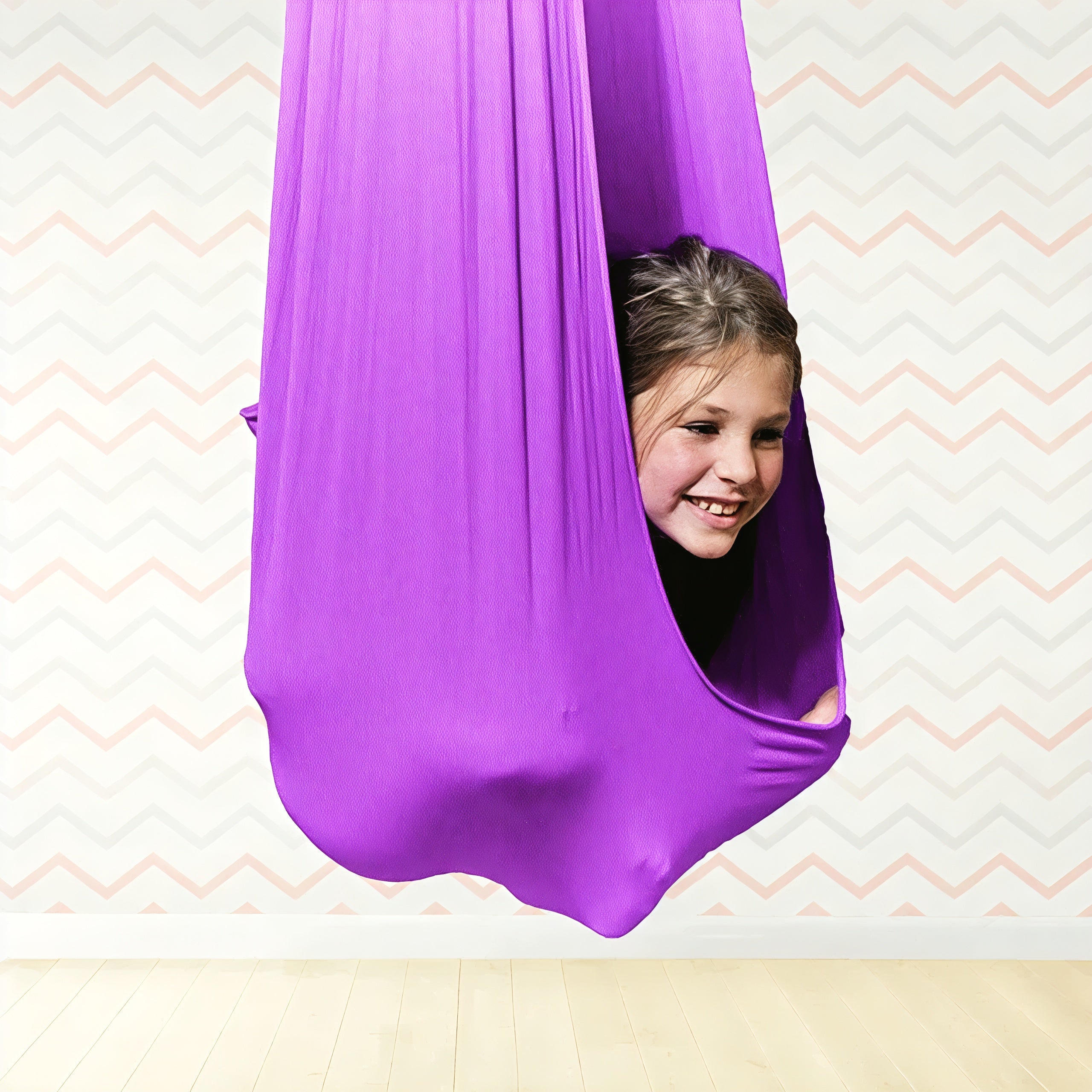Balançoire sensorielle pour enfants Siège thérapeutique d'intérieur en coton