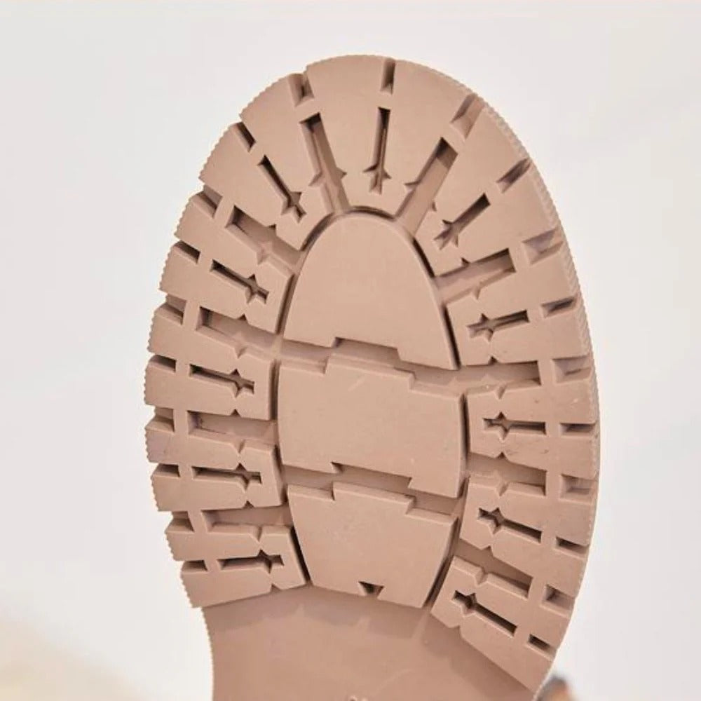 Bottines confortables pour femmes avec fermeture éclair latérale et fausse fourrure