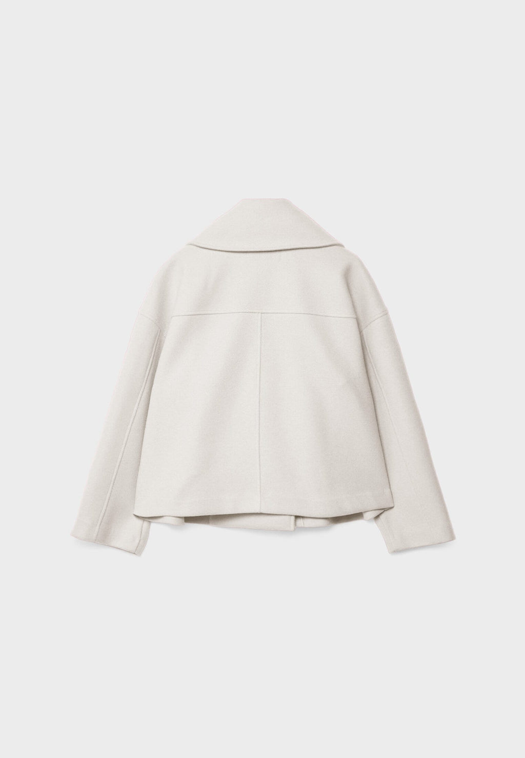 Manteau court pour femme avec double rangée de boutons et design intemporel