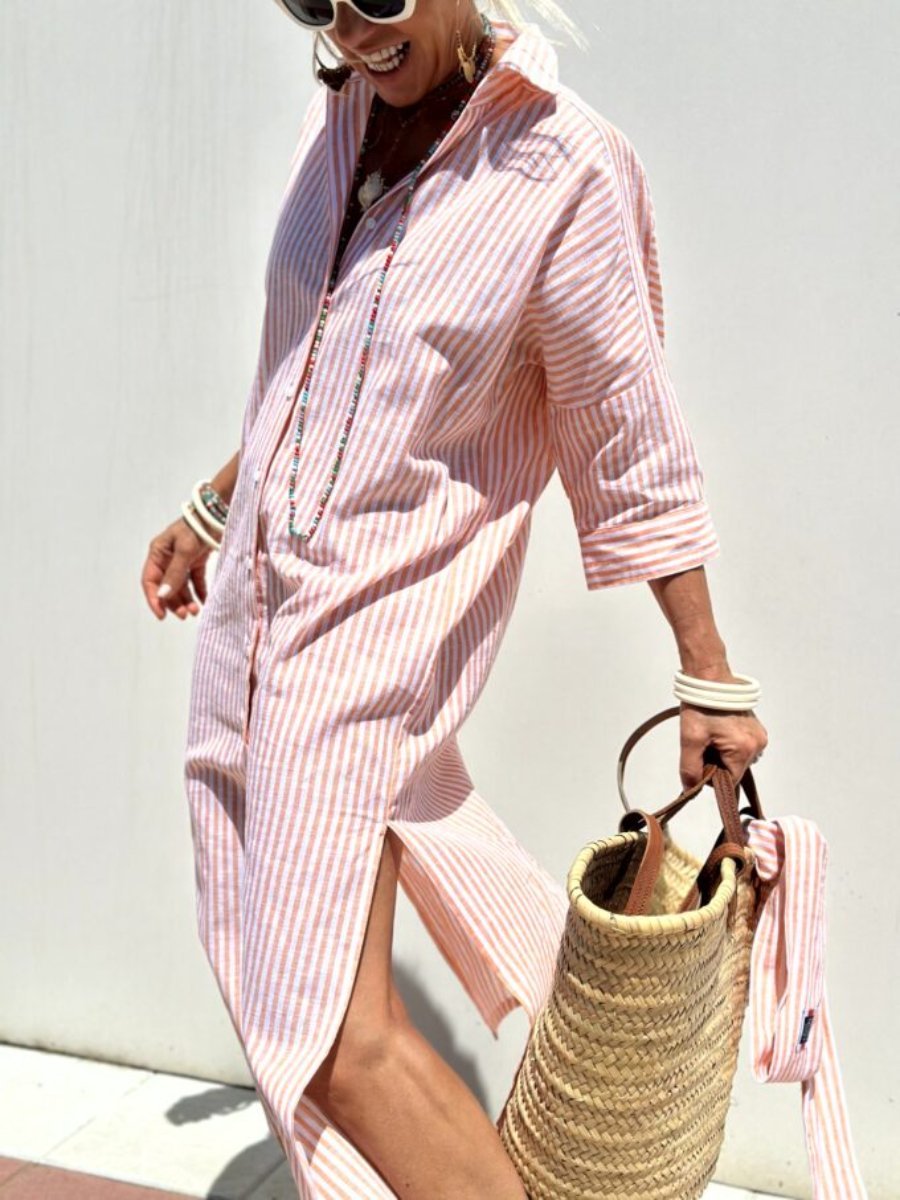 Lotte | Classic Striped Shirt Dress
