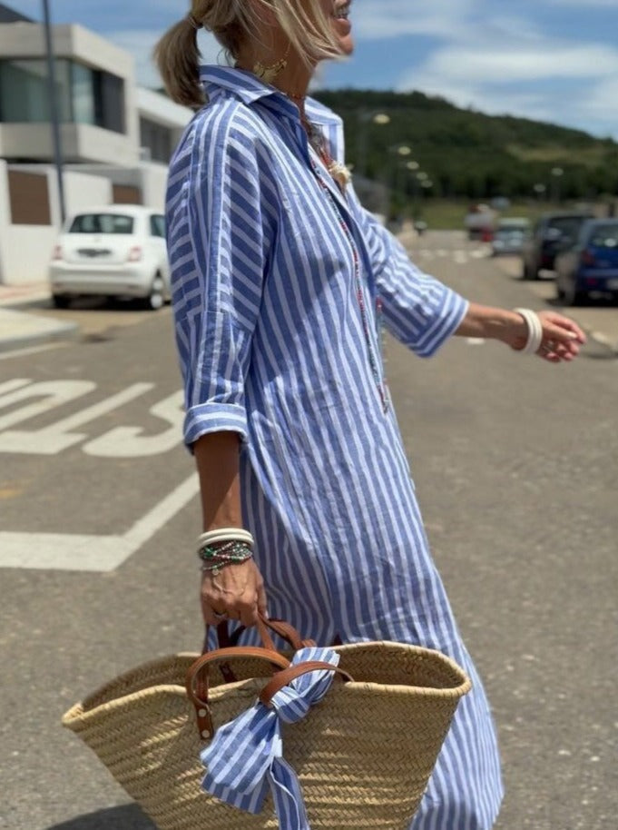 Lotte | Classic Striped Shirt Dress