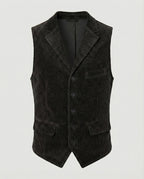 Gilet traditionnel en velours côtelé pour homme