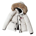 Men's Warm Thick Parka Comfortable Winter Jacket with Fur Hood
