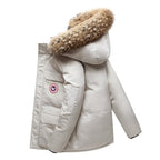 Men's Warm Thick Parka Comfortable Winter Jacket with Fur Hood