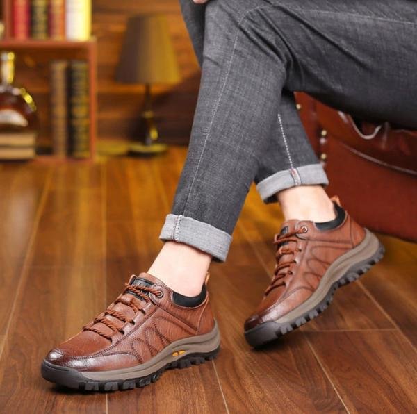 Handmade Men's Leather Orthopedic Shoes