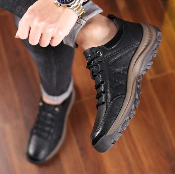Handmade Men's Leather Orthopedic Shoes
