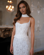 Robe de mariée longue simple