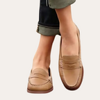 Loafer en cuir orthopédique pour femmes Chaussures confortables