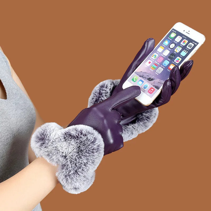 Gants en cuir élégants et chauds