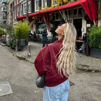 Liva | Oversized vegan leather jacket