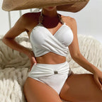 Maillot de bain bikini à strass col licou sexy - Chic&Shines