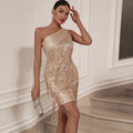 Robe de soirée sexy à paillettes et à franges - Chic&Shines