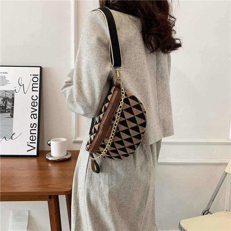 Sac banane à motif géométrique