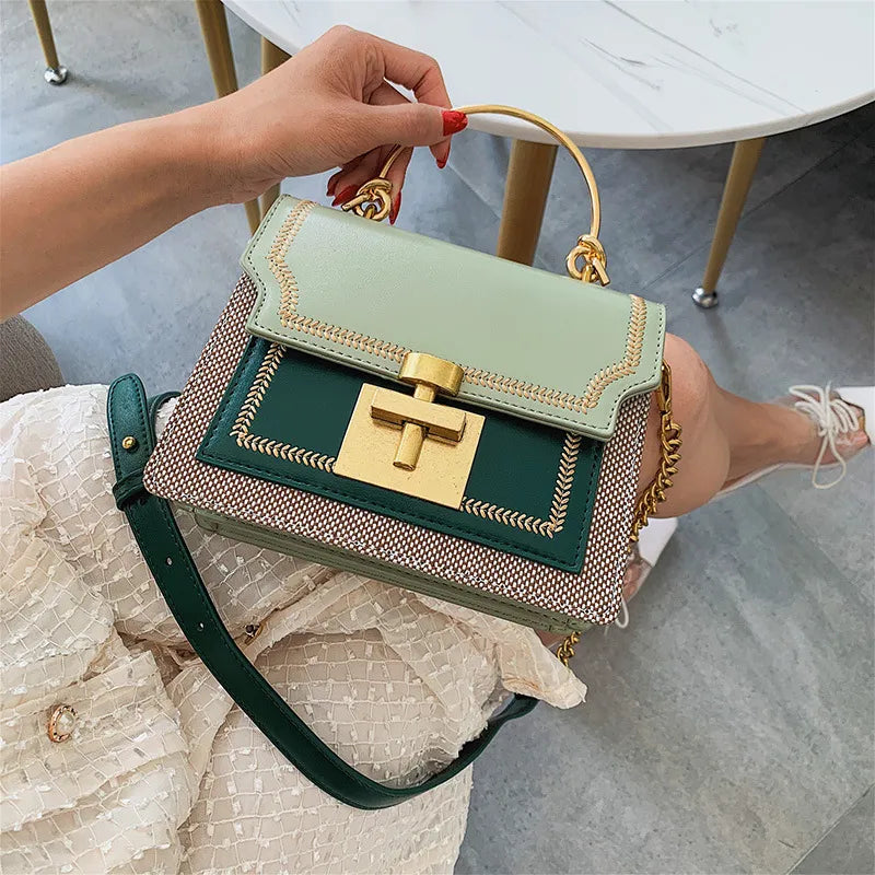 Sac À Bandoulière À Chaîne Carrée - Chic&Shines