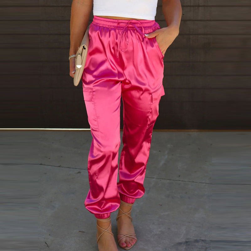 Pantalon À Revers Taille Élastique - Chic&Shines
