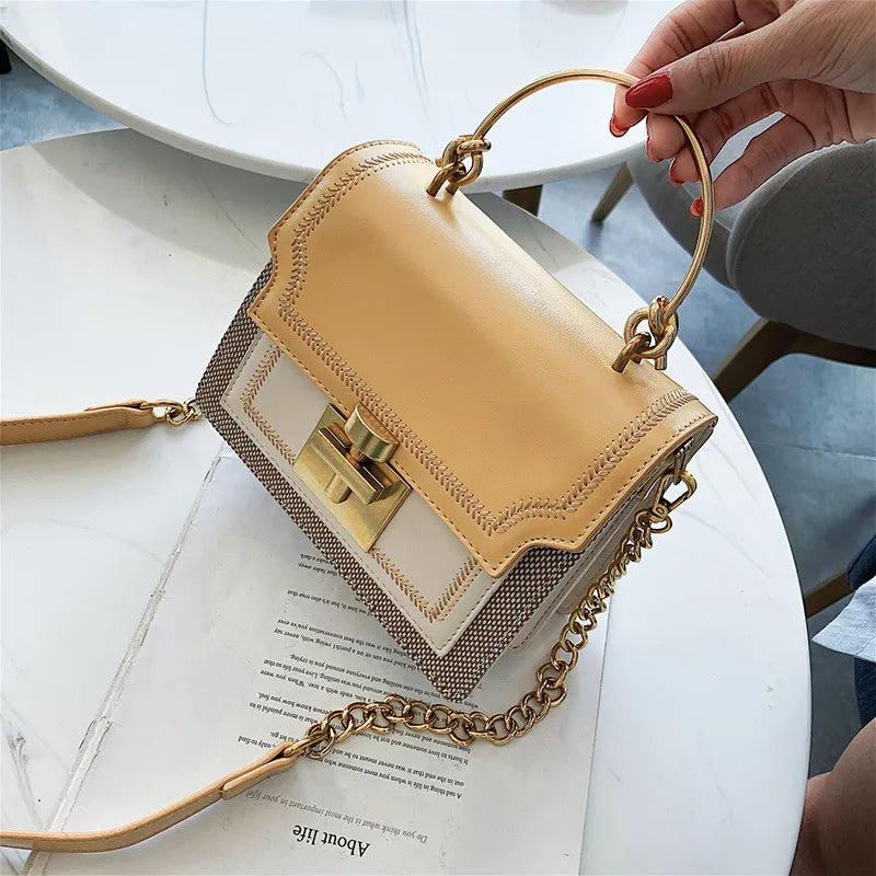 Sac À Bandoulière À Chaîne Carrée - Chic&Shines