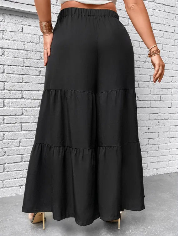 Pantalon Taille Haute Jambes Larges