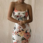 Robe Mi Longue Moulante Imprimé Floral - Chic&Shines