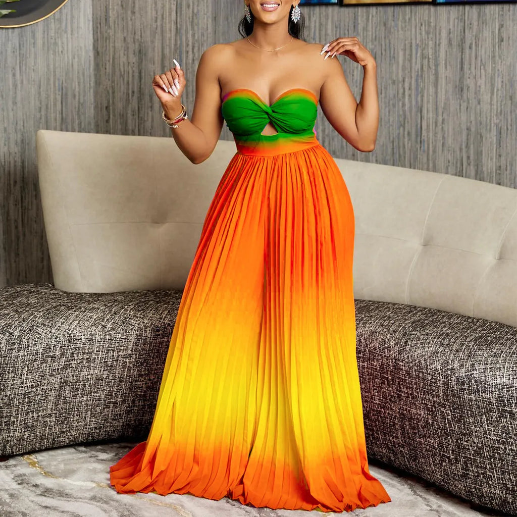 Combinaison bustier pantalon larges - Chic&Shines