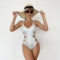 Maillot de bain 1 pièce creux brillant - Chic&Shines
