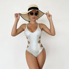 Maillot de bain 1 pièce creux brillant - Chic&Shines