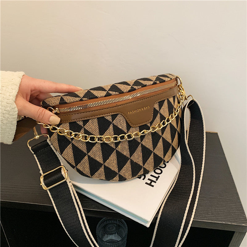 Sac banane à motif géométrique