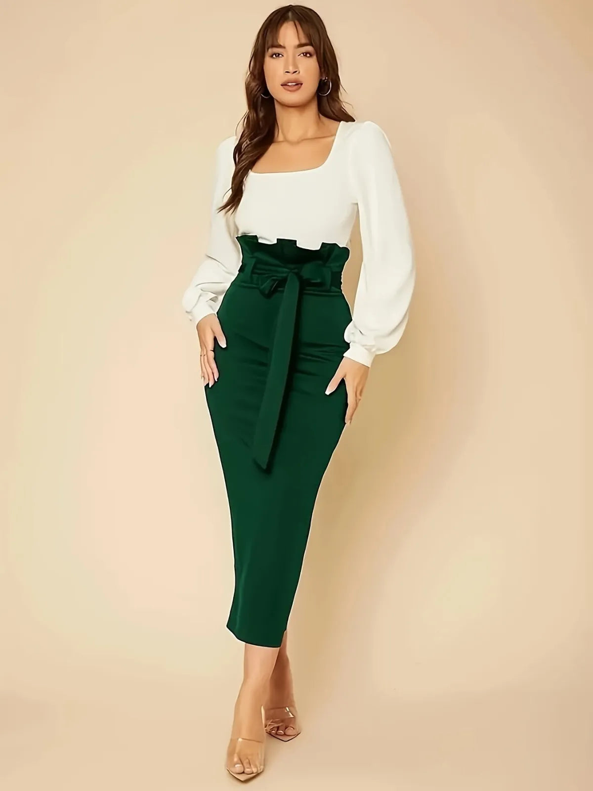 Jupe longue taille haute - Chic&Shines