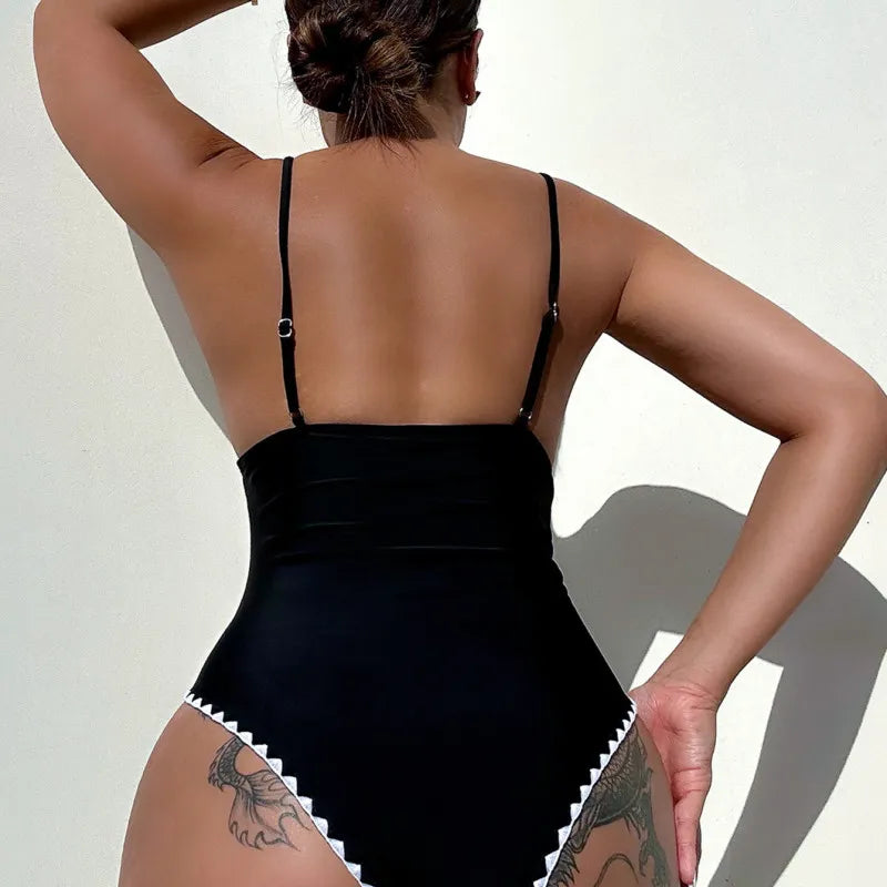 Maillot De Bain Une Pièce A Bretelles