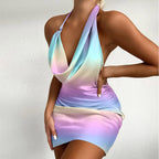 Robe courte licou dos nu - Chic&Shines