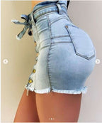 Jupe Jeans Courte Fermeture Bouton