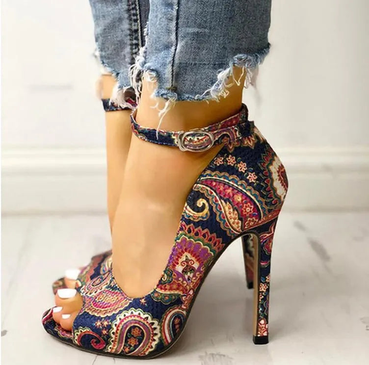 Peep Toe High Heels