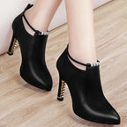 Bottes courtes à talons aiguilles - Chic&Shines
