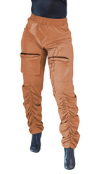 Pantalon poches stéréo bas plissée - Chic&Shines
