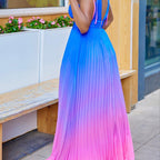 Long backless halter-neck dress